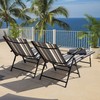 NUU GARDEN Outdoor Metal Chaise Lounge, Foldable and Assemble Free