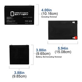 ML12-12 - 12V 12AH F2 SLA AGM DEEP-Cycle Rechargeable Battery - 2 Pack