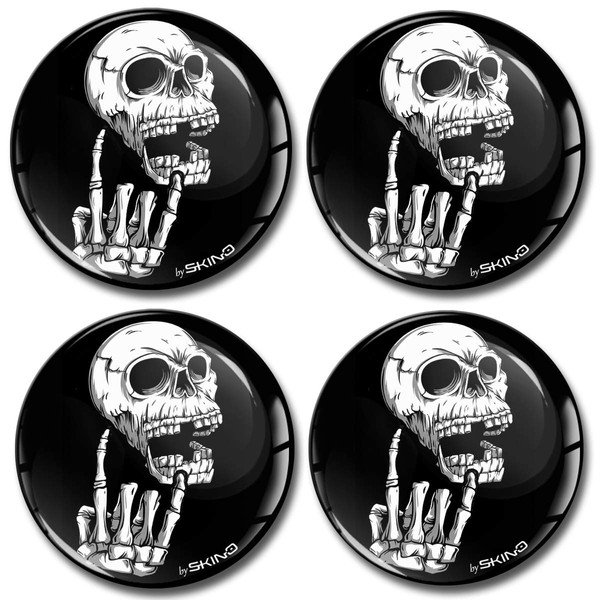 Biomar Labs® 4 x 68mm 3D Domed Car Wheel Centre