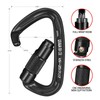 BEIFENG Auto Locking Carabiner 25KN Professional Rock Climbing Carabiner Obtained