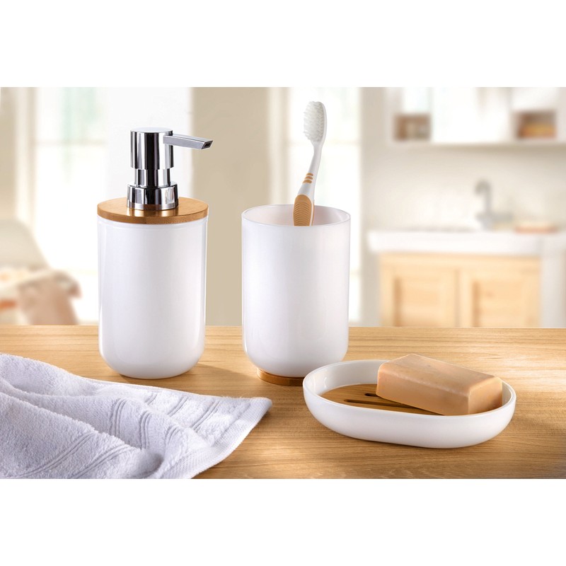 Kleine Wolke Timber Soap Dish White