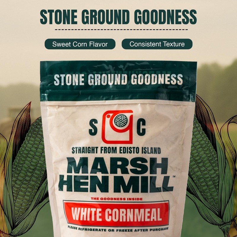Marsh Hen Mill Stone Ground White Cornmeal | Heirloom Corn