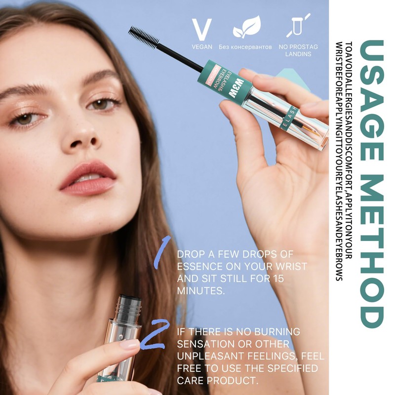 Doppelseitiges Wimpern- & Augenbrauenserum – Wachstumsfördernde Pflege mit Präzisions- &