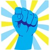 CafePress Fist Pump 10"x3" Rectangle Vinyl Bumper Sticker Car Decal