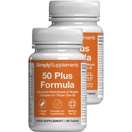 A to Z Multivitamins & Minerals for Individuals Aged 50 Plus | Supports Brain Health, Energy Levels, and Immunity | Vegetarian | 360 Easy-to-Take Tablets = 12 Months’ Supply | Made in The UK