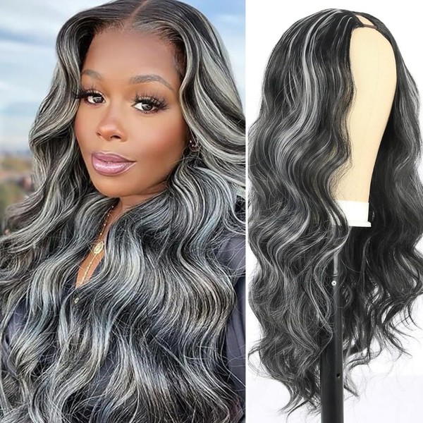 FBKDFCZS Body Wave Highlight V Part Wig For Black Women