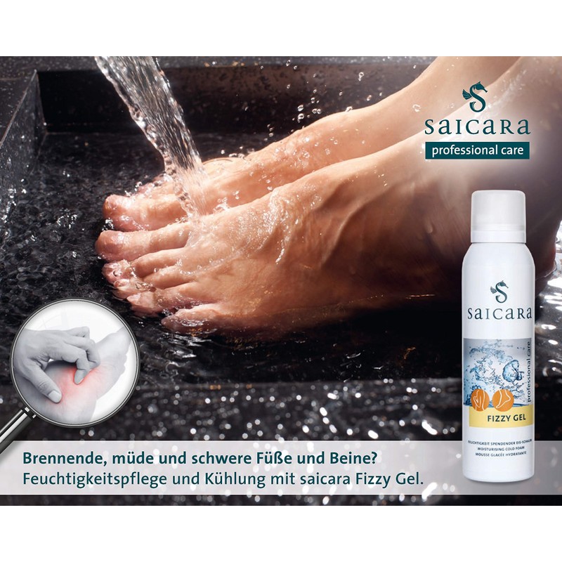 saicara Fizzy Gel 150ml Foot Gel Moisturising Crinkle Ice Foam