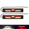 NSKANQI 2pcs COB DRL Flexible Car LED Daytime Running Lights
