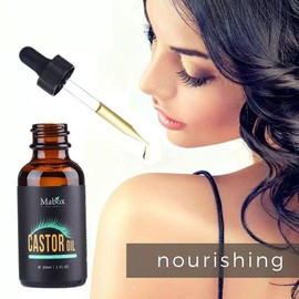Aceite de Ricino tratamiento Pestañas Cejas o Volumen de Cabello Castor Oil Restaura el Cabello Dañado para Barba, Bigote o Cabello Hidrata y Repara la Piel Estimula el Crecimiento y Alarga y Engrosa Fortalece Uñas y Cutículas Mayor Densidad en Barba