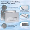 Mendorio WC Push Plate for Geberit Sigma 01/20/30/21/40/50, Chrome