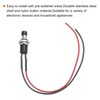 sourcing map 4 Pcs 3A 250V AC 7mm Mini Self-locking