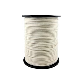 QNR 1/8" Cotton Blend Rope - 1,000 ft Spool | Polyester Reinforced - Low Stretch - Improved Knotting and Gripping