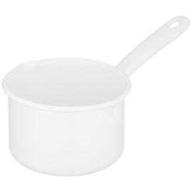 Nichinichi Tools YN-M12 Noda Horo One-Handed Pot Milk Pan for Gas Fire, Made in Japan, White, 4.7 inches (12 cm)