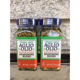 Trader Joe’s Aglio Olio Seasoning Blend Limited Edition 2 Pack Garlicy & Spicy