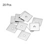 sourcing map Square Washer, 20pcs M4x20x20x1mm 304 Stainless Steel Square