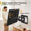 Perlegear Full Motion TV Wall Mount for 26-65 inch TVs,