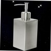 KONTONTY Stainless Steel Square Soap Dispenser Elegant Lotion Pump for