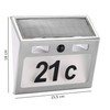 Gravidus LED Solar Stainless Steel House Number Light with Motion