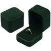 POKOFO Classic Velvet Engagement Ring Box Earring Jewelry Case Gift