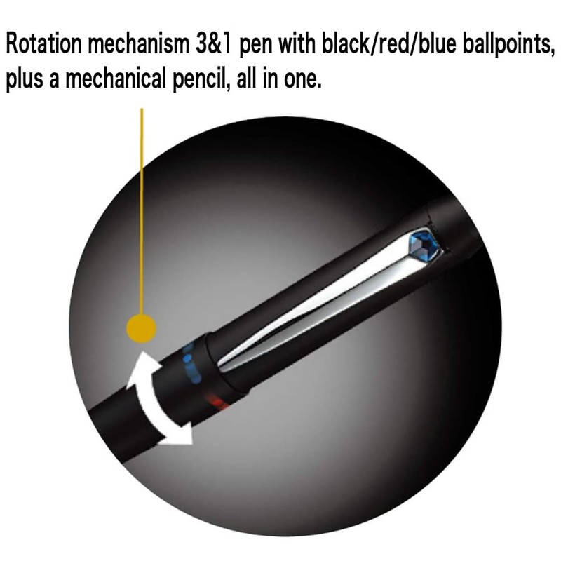 Mitsubishi Pencil Multi-Function Pen, Jetstream Prime, 3 & 1, 0.5,