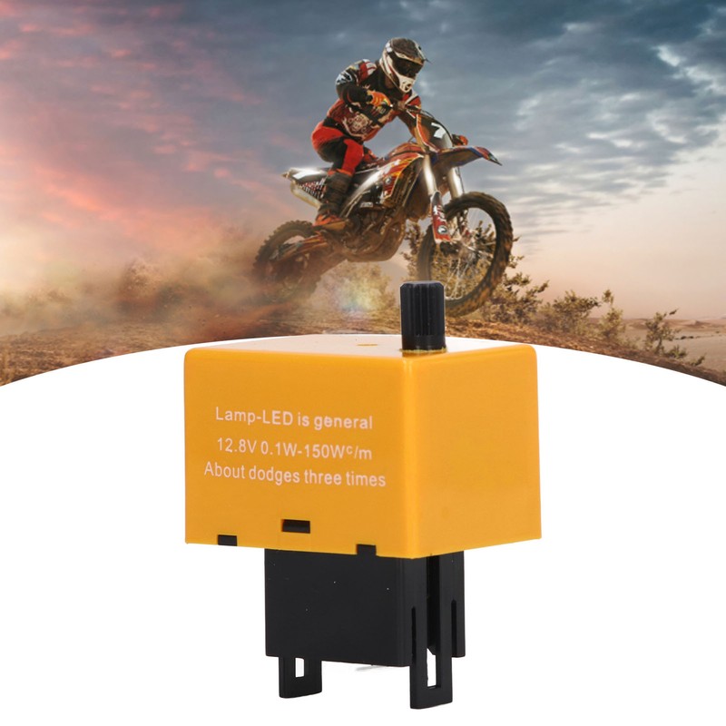 Electronic LED Flasher Relay 8 Pin Adjustable Frequency ABS Flasher