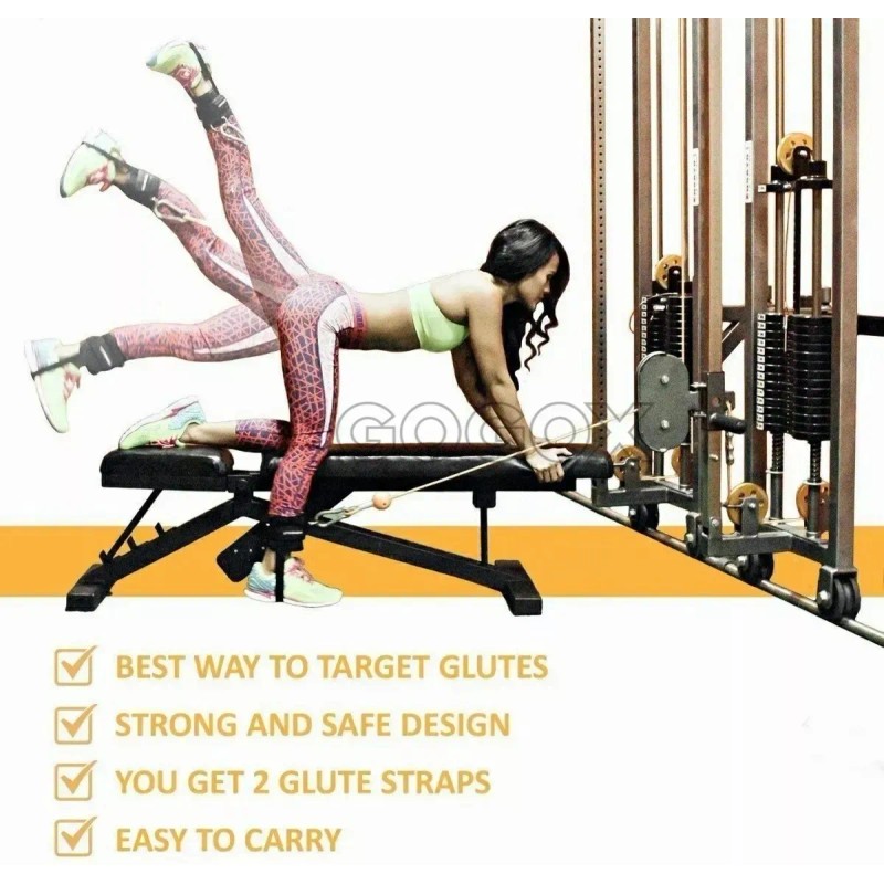 Par Grilletes Para Tobillo Con Grilletes Gym Abductor Gluteo
