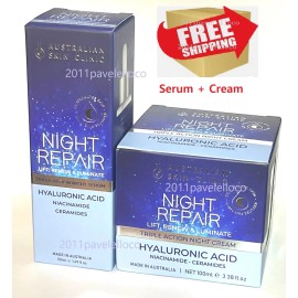 Autralian Skin Clinic Night Repair Hyaluronic Acid Triple Accion Night Cream / Serum with Niacinamide