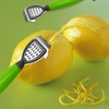 2 Pieces Lemon Peeler with Comfortable Plastic Handles, Multipurpose Stainless