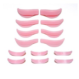 14 Pieces Lash Lift Rods, Silicone Eyelash Perm Pads Lash Lift Rods Reusable Lash Lifting Pads Lift Shield (Pink, 7 Pair)