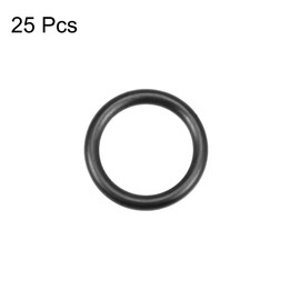 sourcing map Metric Nitrile Rubber O-Rings Seal 19 mm AD 14 mm ID 2.5 mm Width Pack of 25