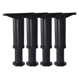 KOVNISE Set of 4 Bed Frame Support Legs Adjustable 19-32 cm Replacement Support Legs with Connecting Tabs for Bed Frame/Middle Slatts/Furniture, Support Legs for