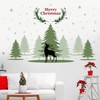 Merry Christmas Wall Sticker Christmas Tree Wall Decal Black Reindeer