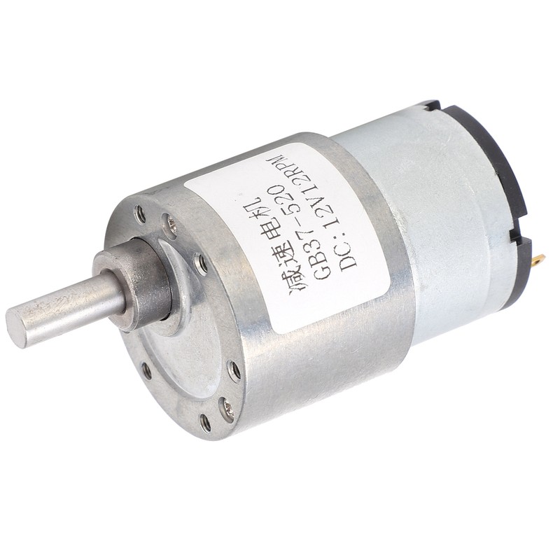 DC Motor 12V 12RPM Reducer Shaft SelfLocking Geared Motor for
