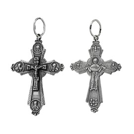 NKlaus 925 sterling silver cross orthodox crucifix Mary protection faith symbol 6220 baptism