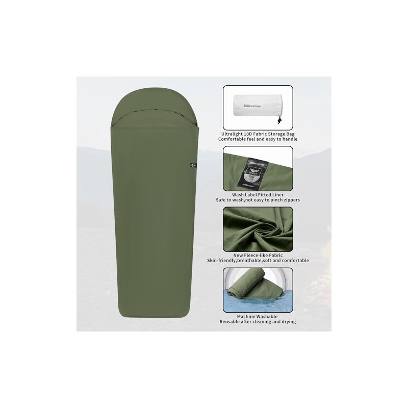 Naturehike Ultralight Washable Sleeping Bag Liner for Travel