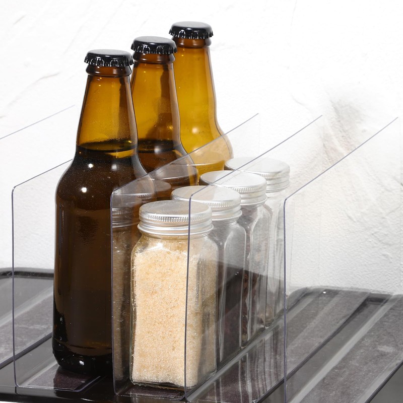TOVINANNA Acrylic Shelf Dividers for Closet Organization: 6 Pack Tall