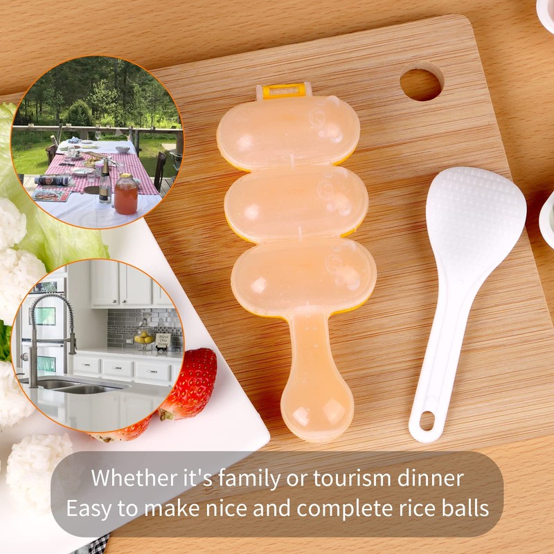 2pcs-Rice Ball Shaker,Rice Ball Molds, DIY Ball Shaped Kitchen Tools