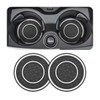 JNNJ Pack of 2 Honeycomb Pattern Car Coasters, Universal Non-Slip