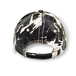 Gloop Women's Baseball Cap with Batik Pattern Summer Cool Visor Cap Women with Batik Pattern Velcro Adjustable Batic Dye Baseball Cap, black, Unit size