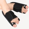 Reinforced aluminum bar thumb valgus orthosis black PU latex stripe