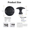 Xlroaafs 16 Pack Black Cabinet Hardware Knobs,1.4" Round Matte Black