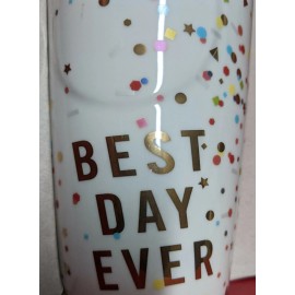 Starbucks Best Day Ever 10 oz Ceramic Travel Mug DOT series  2015