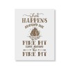 Fire Pit Camping Summer Sign Stencil - Camping Stencil, Sign