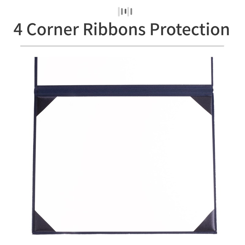 GRADFTY Imprinted Diploma Cover 8.5 x 11, Leatherette Padded Certificate