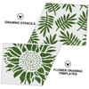 Hohopeti 20 Sheets Flower Stencils Plant Pattern Templates for Reusable