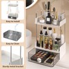 Bathroom Counter Organizer, 2 Tiered Organizer Countertop with Drawer, Makeup