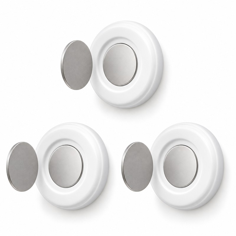 3pcs No Drill Magnetic Remote Holder - Wall Mount for