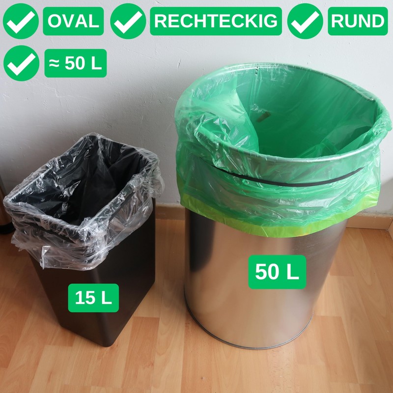 Universal Rubber Band for Rubbish Bins, Pack of 4, Fits