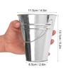 15 Pack 4.5 Inch Mini Metal Buckets, Metal Buckets with