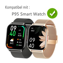 Frgnie Screen Protector Compatible with Popglory P95 Smartwatch 2.01" (Pack of 6) HD Flexible TPU Film, Compatible with ZOSKVEE and Coollia Fitness Tracker Screen Protector